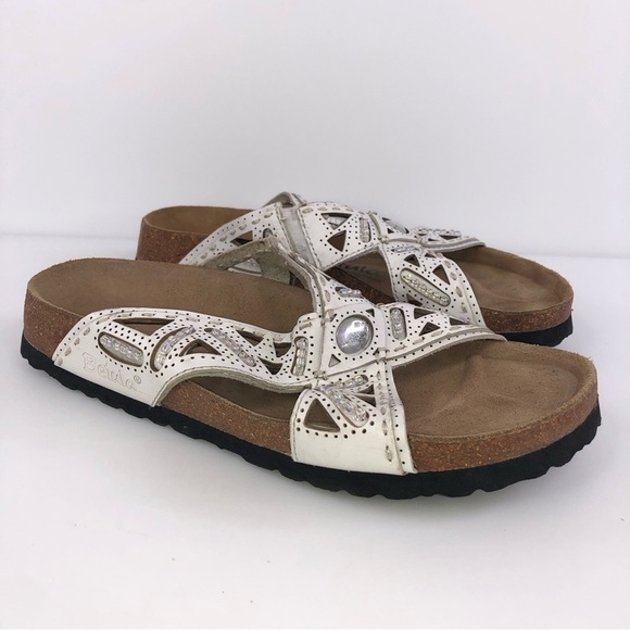 Betula by Birkenstock White Sandal Shoes Size 7 - Picture 1 of 7
